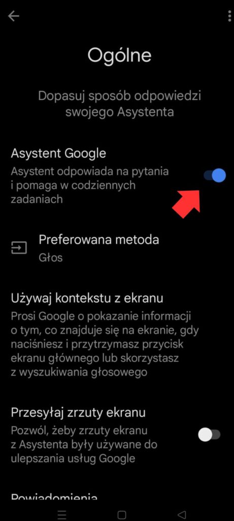 Odstranění služby Google Assistant