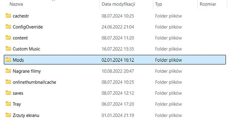Ve složce The Sims 4 vytvořte složku Mods.